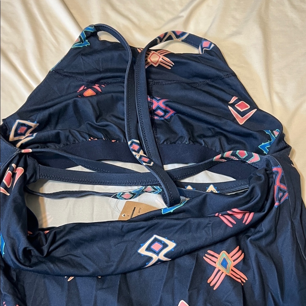 Patagonia Dark Blue Maxi Dress with Colorful Patterns - Picture 5 of 8
